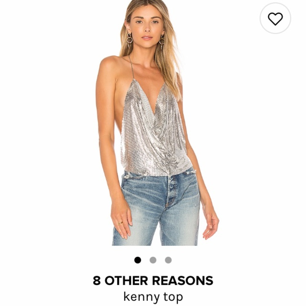 Sexy silver Kenny top